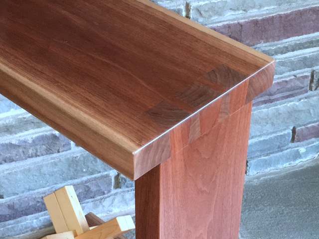 Walnut Night Table Dovetail Detail